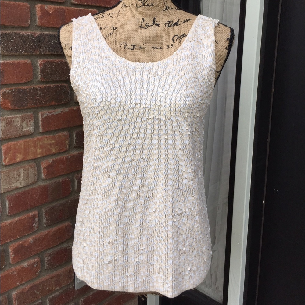 NWT J. Crew heathered sequin tank top